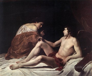  Cupid Canvas - Cupid And Psyche Baroque painter Orazio Gentileschi